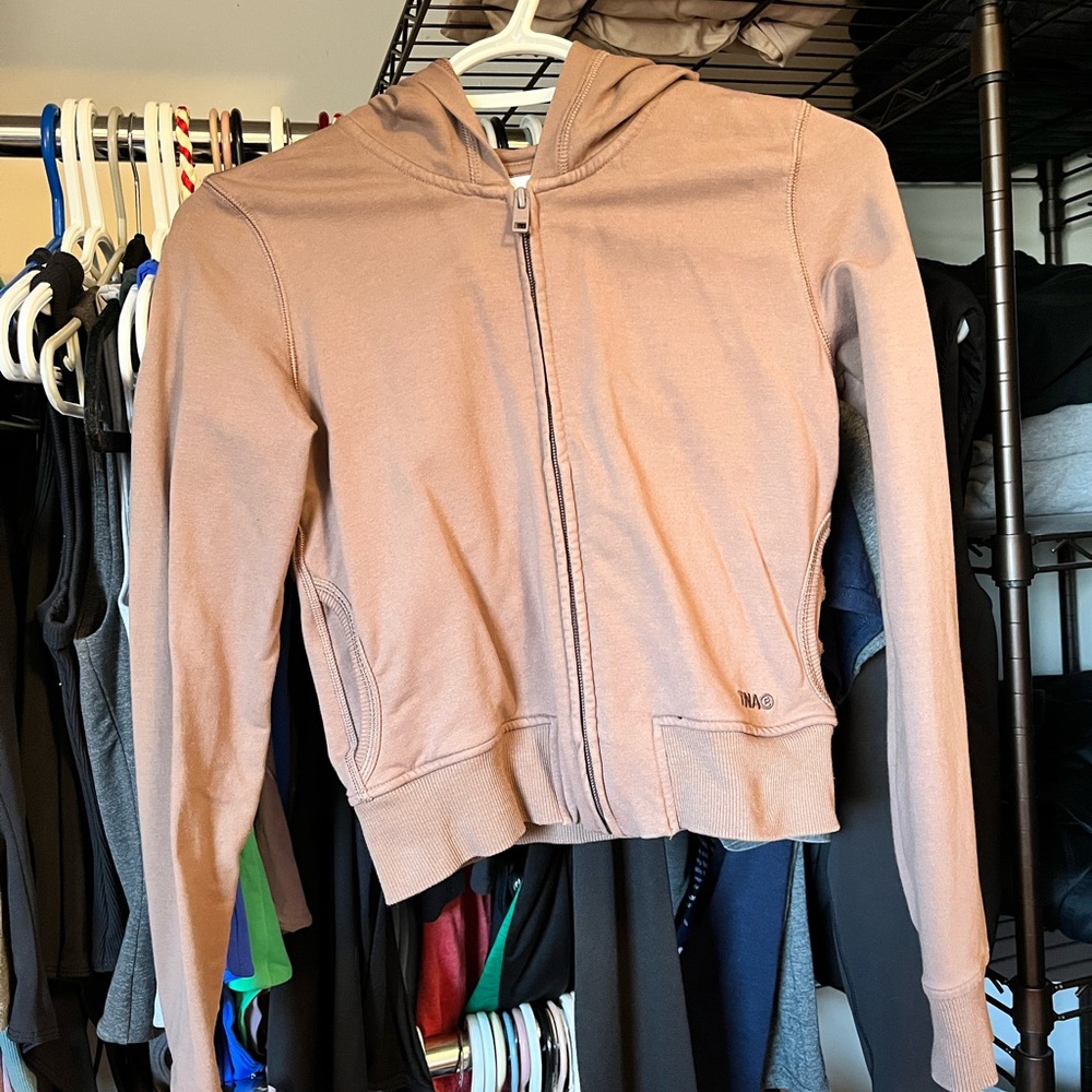 TNA TAN Zip-Up Hoodie